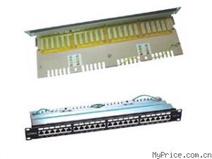 LUNSENT LS-6U24PAN 24口6类屏蔽配线架综合解析